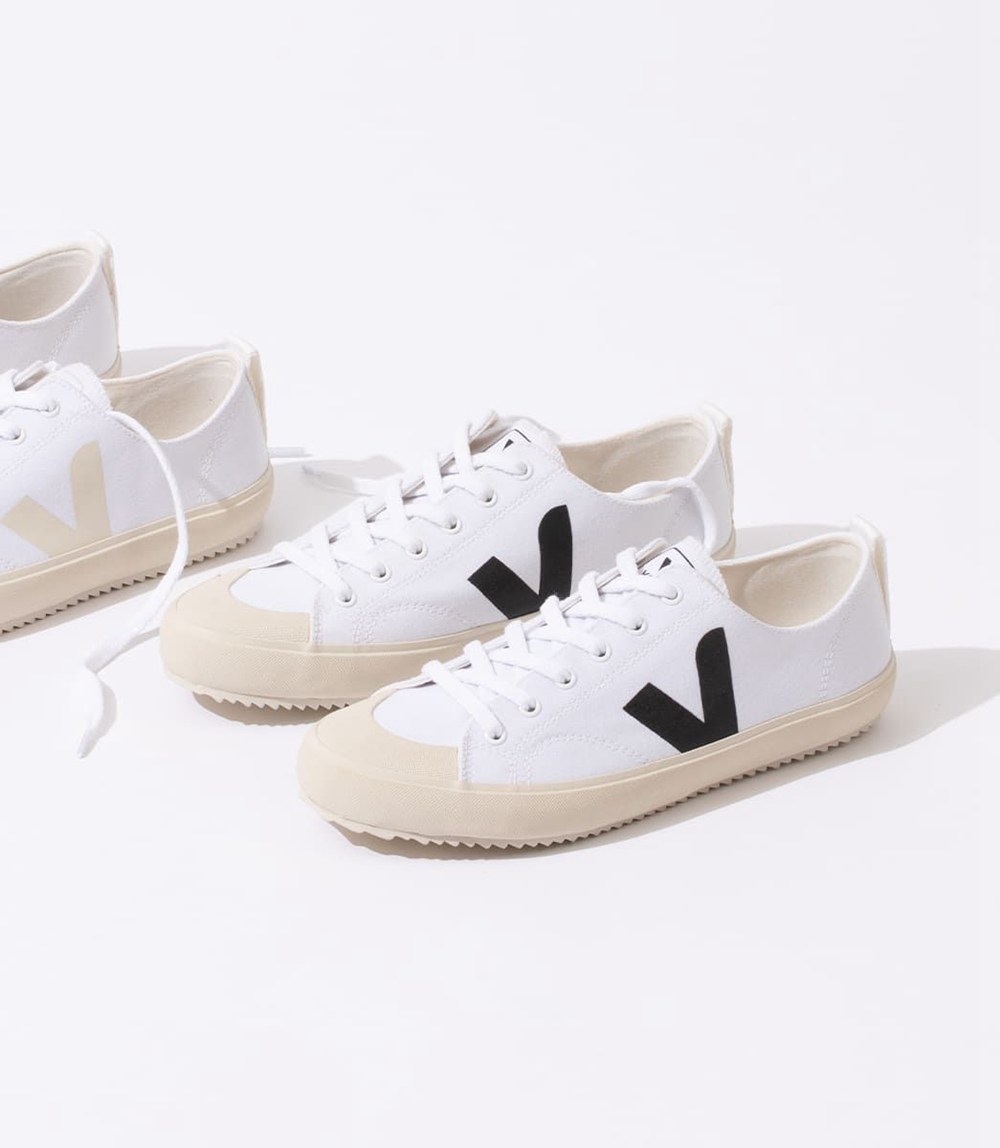 Veja Sneakers Mens - Nova Canvas - White/Black - 6384OMQRS